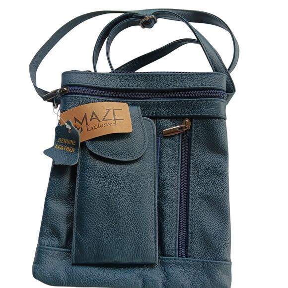 Maze Exclusive Teal Crossbody Bag - Picture 1 of 3